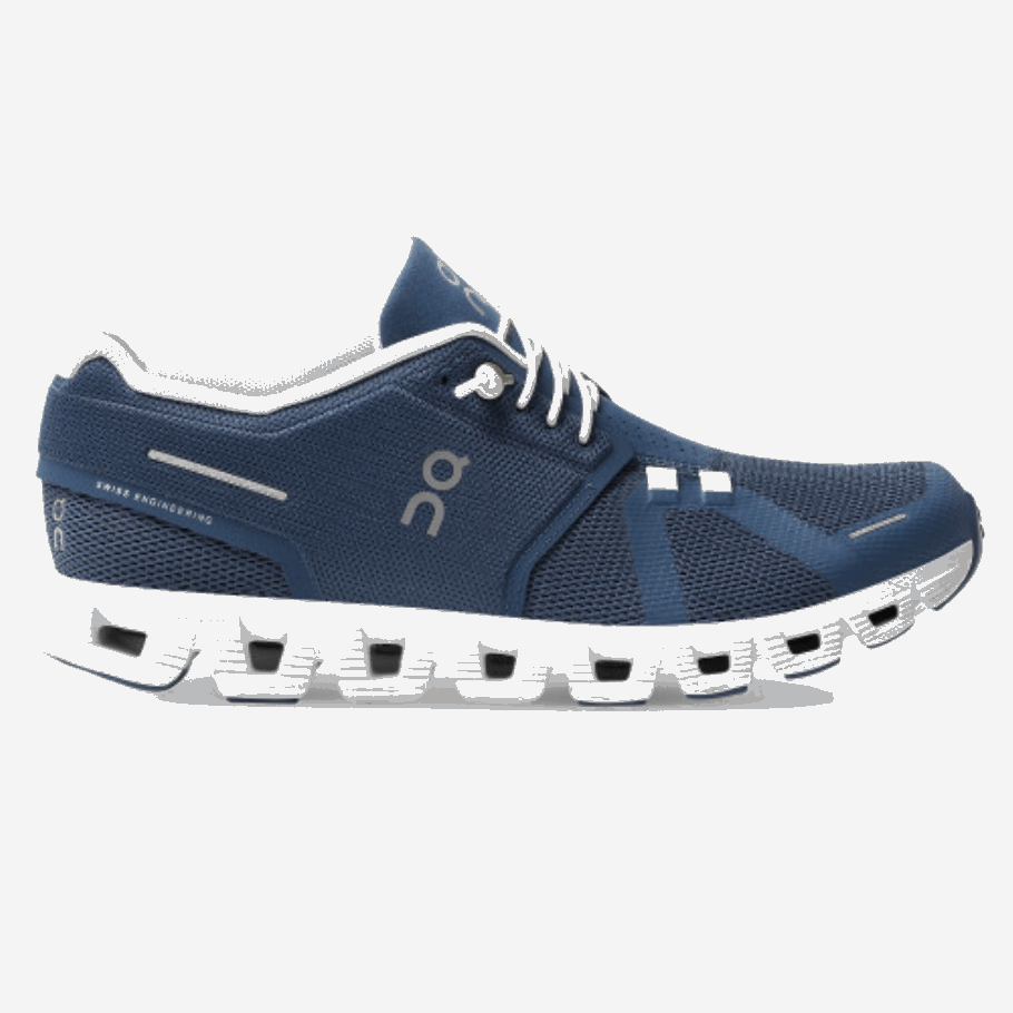 ランニングデニムホワイトのクラウド5