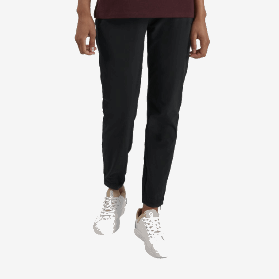 ランニングブラックのアクティブパンツ