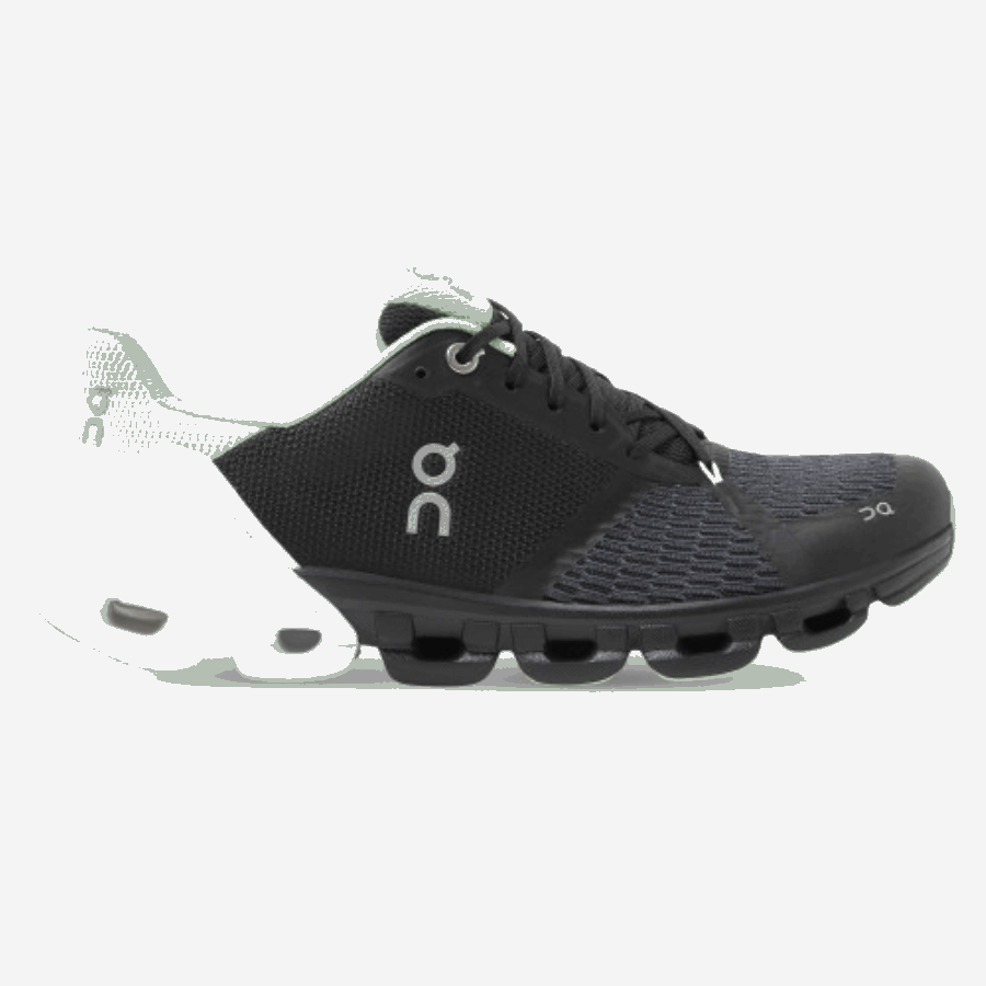 クラウドフライヤーの女性の黒と白の実行について