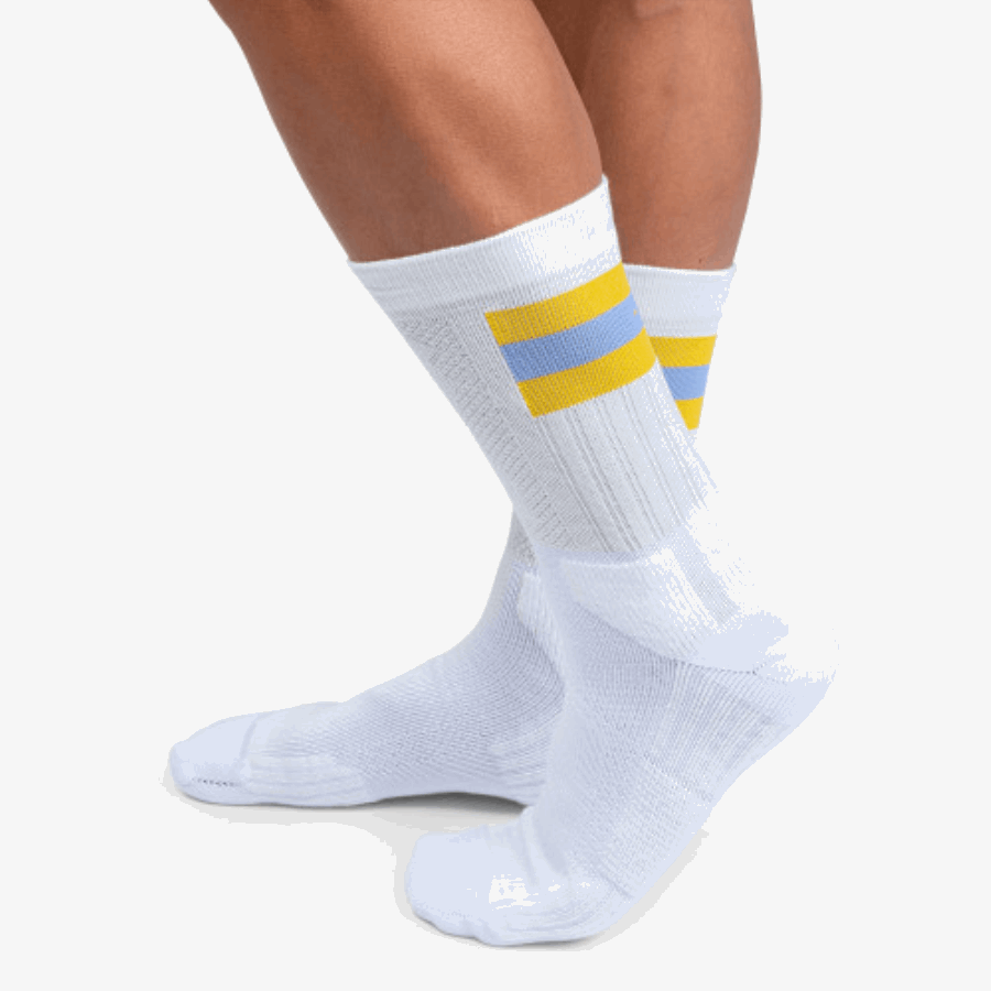 オン ランニング テニス ソックス メンズ ホワイトマスタード