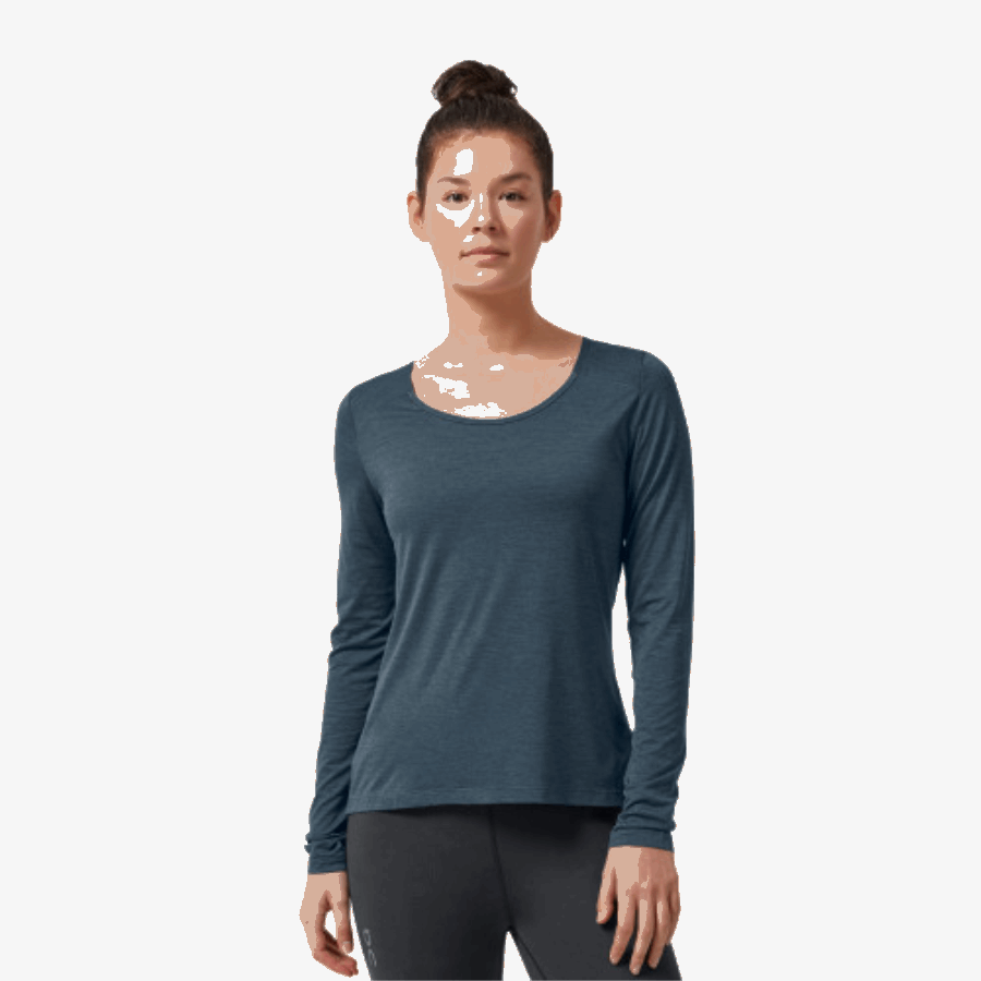 オンランニングパフォーマンス ロンT ネイビー