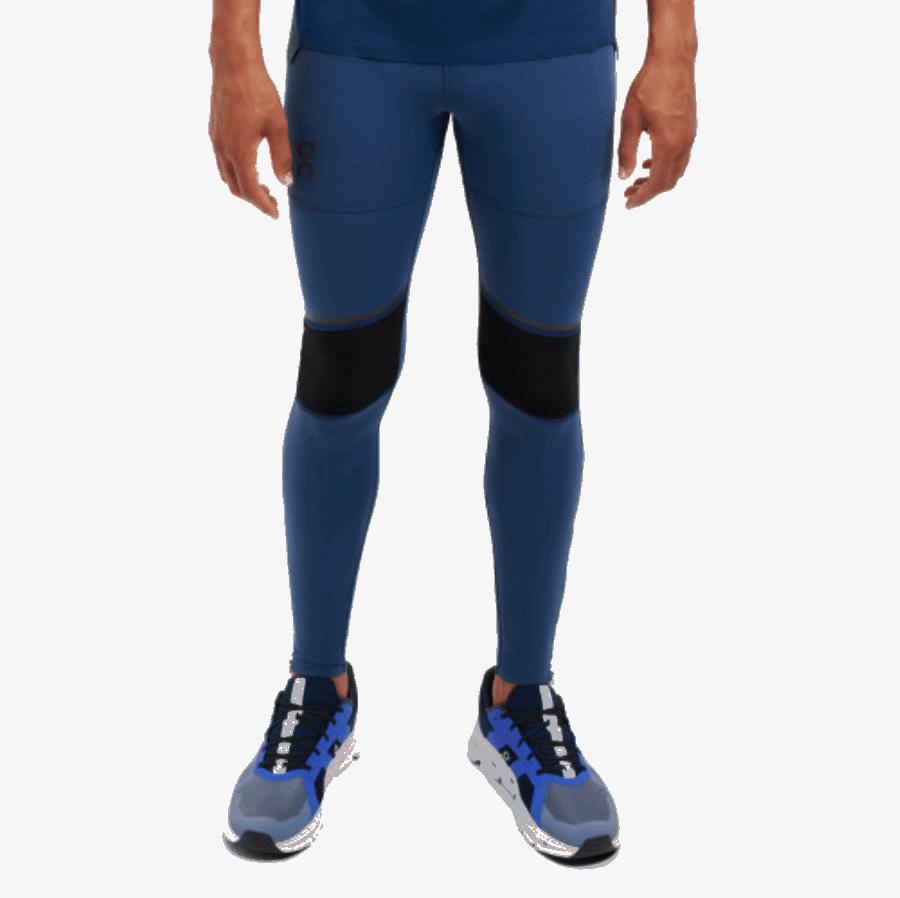 オンランニングタイツ ロング デニムブラック