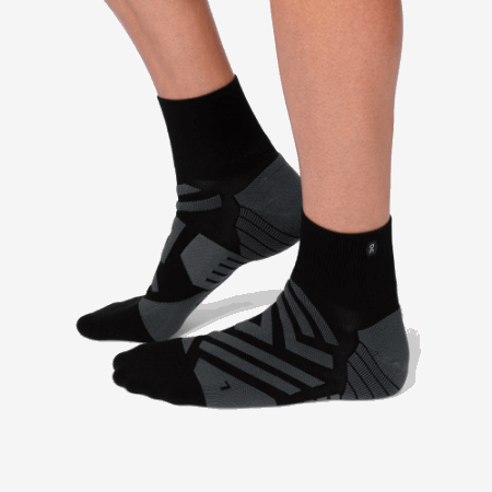 オンランニングミッドソックス ブラックシャドウ